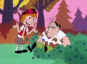 Screenshots from the 2000 Warner Bros. Television cartoon A Friend in Greed