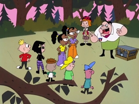 Screenshots from the 2000 Warner Bros. Television cartoon A Friend in Greed