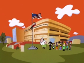 Screenshots from the 2000 Warner Bros. Television cartoon A Friend in Greed