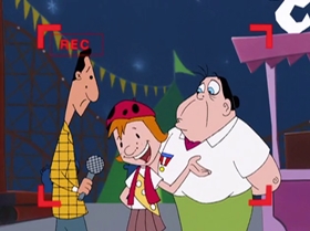 Screenshots from the 2000 Warner Bros. Television cartoon A Friend in Greed