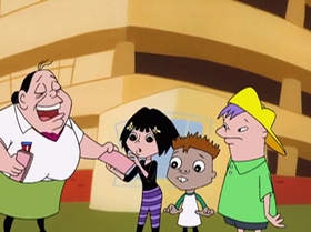 Screenshots from the 2000 Warner Bros. Television cartoon A Friend in Greed