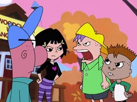 Screenshots from the 2000 Warner Bros. Television cartoon A Friend in Greed