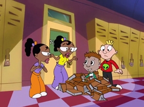 Screenshots from the 2000 Warner Bros. Television cartoon Rule the School