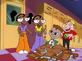 Screenshots from the 2000 Warner Bros. Television cartoon Rule the School