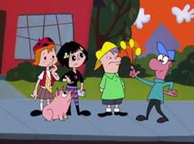 Screenshots from the 2000 Warner Bros. Television cartoon Rule the School