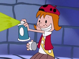 Screenshots from the 2000 Warner Bros. Television cartoon Rule the School