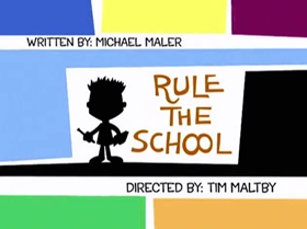 Screenshots from the 2000 Warner Bros. Television cartoon Rule the School