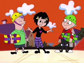 Screenshots from the 2000 Warner Bros. Television cartoon Rule the School