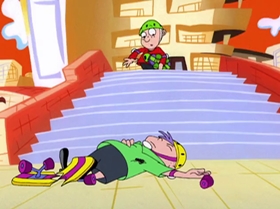 Screenshots from the 2000 Warner Bros. Television cartoon Rule the School