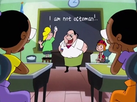 Screenshots from the 2000 Warner Bros. Television cartoon Rule the School