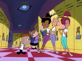 Screenshots from the 2000 Warner Bros. Television cartoon Rule the School