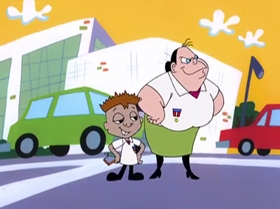 Screenshots from the 2000 Warner Bros. Television cartoon Rule the School