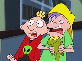 Screenshots from the 2000 Warner Bros. Television cartoon Rule the School