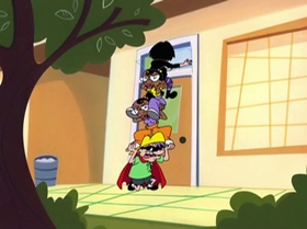 Screenshots from the 2000 Warner Bros. Television cartoon Rule the School