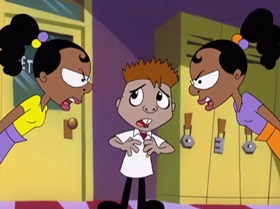 Screenshots from the 2000 Warner Bros. Television cartoon Rule the School