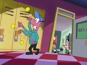 Screenshots from the 2000 Warner Bros. Television cartoon Rule the School
