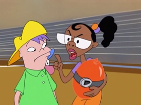 Screenshots from the 2000 Warner Bros. Television cartoon Boyz 