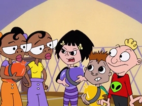 Screenshots from the 2000 Warner Bros. Television cartoon Boyz 