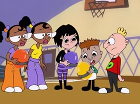 Screenshots from the 2000 Warner Bros. Television cartoon Boyz 