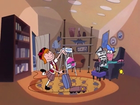 Screenshots from the 2000 Warner Bros. Television cartoon Boyz 