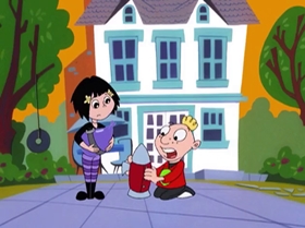 Screenshots from the 2000 Warner Bros. Television cartoon Boyz 