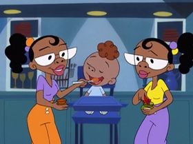 Screenshots from the 2000 Warner Bros. Television cartoon Boyz 