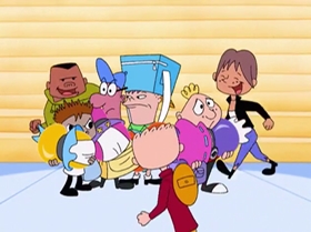 Screenshots from the 2000 Warner Bros. Television cartoon Boyz 