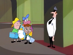 Screenshots from the 2000 Warner Bros. Television cartoon Boyz 