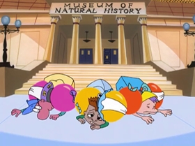 Screenshots from the 2000 Warner Bros. Television cartoon Boyz 