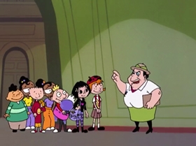 Screenshots from the 2000 Warner Bros. Television cartoon Boyz 