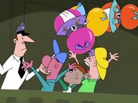Screenshots from the 2000 Warner Bros. Television cartoon Boyz 
