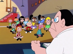 Screenshots from the 2000 Warner Bros. Television cartoon Boyz 