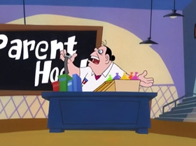 Screenshots from the 2000 Warner Bros. Television cartoon Boyz 