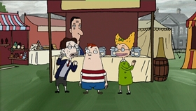 Screenshots from the 2000 Absolutely Productions cartoon Crush