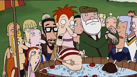 Screenshots from the 2000 Absolutely Productions cartoon Crush