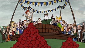 Screenshots from the 2000 Absolutely Productions cartoon Crush