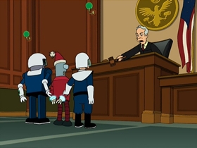 Screenshots from the 2001 Curiosity Company cartoon A Tale of Two Santas