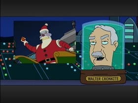 Screenshots from the 2001 Curiosity Company cartoon A Tale of Two Santas