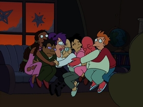 Screenshots from the 2001 Curiosity Company cartoon A Tale of Two Santas