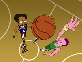 Screenshots from the 2001 Curiosity Company cartoon Time Keeps On Slippin