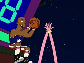 Screenshots from the 2001 Curiosity Company cartoon Time Keeps On Slippin