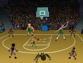 Screenshots from the 2001 Curiosity Company cartoon Time Keeps On Slippin