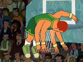 Screenshots from the 2001 Curiosity Company cartoon Time Keeps On Slippin