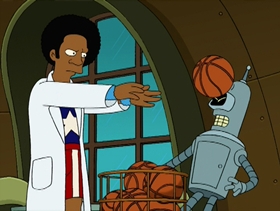 Screenshots from the 2001 Curiosity Company cartoon Time Keeps On Slippin