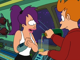 Screenshots from the 2001 Curiosity Company cartoon Time Keeps On Slippin