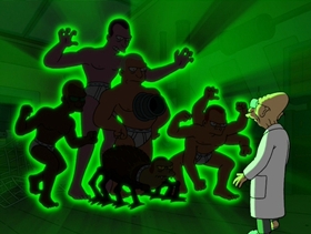 Screenshots from the 2001 Curiosity Company cartoon Time Keeps On Slippin