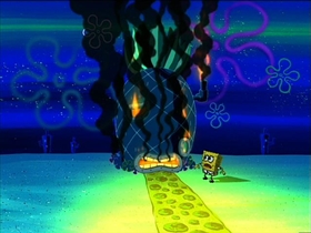 Screenshots from the 2001 United Plankton Pictures cartoon Procrastination