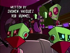 Screenshots from the 2001 Nickelodeon cartoon Invasion of the Idiot Dog Brain