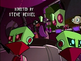 Screenshots from the 2001 Nickelodeon cartoon Invasion of the Idiot Dog Brain