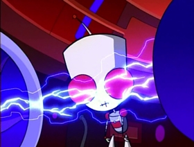 Screenshots from the 2001 Nickelodeon cartoon Invasion of the Idiot Dog Brain